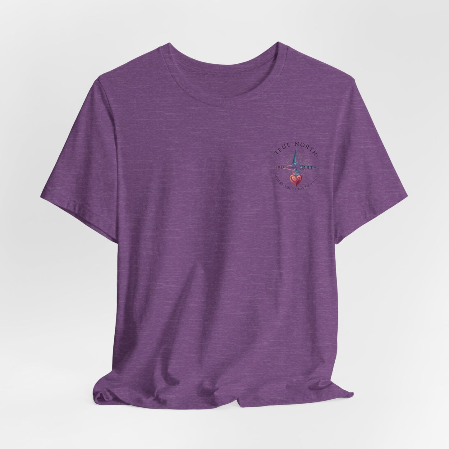 "True North: Where Your Heart Points - Elegant Compass Tee