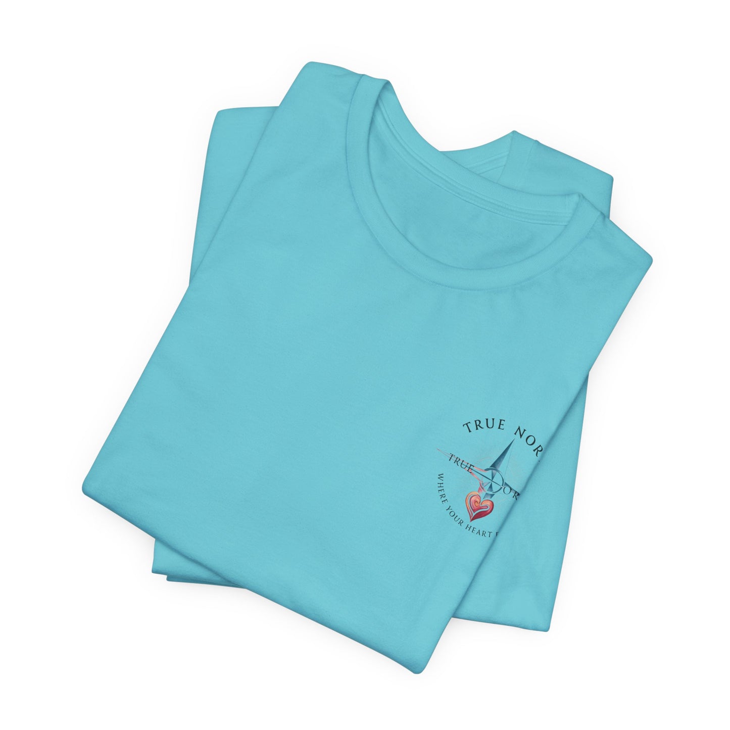 "True North: Where Your Heart Points - Elegant Compass Tee