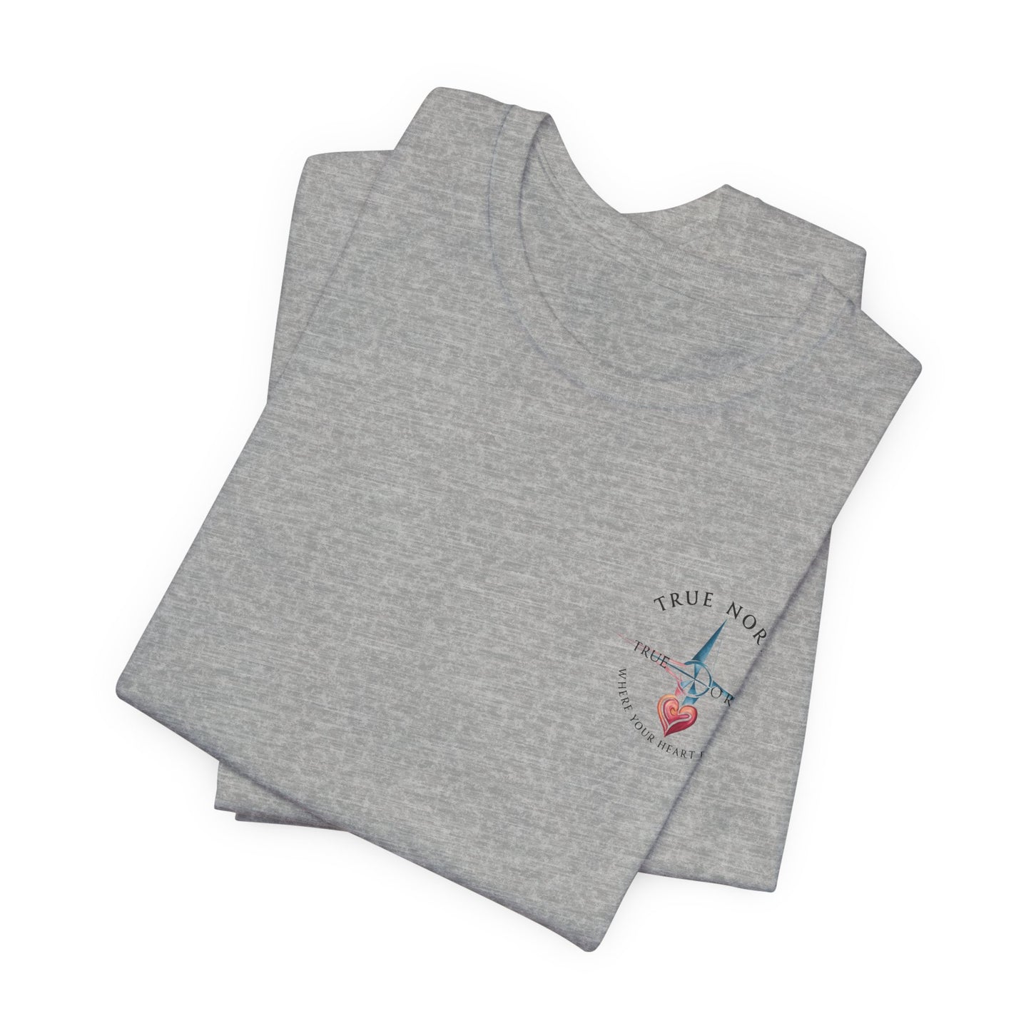 "True North: Where Your Heart Points - Elegant Compass Tee