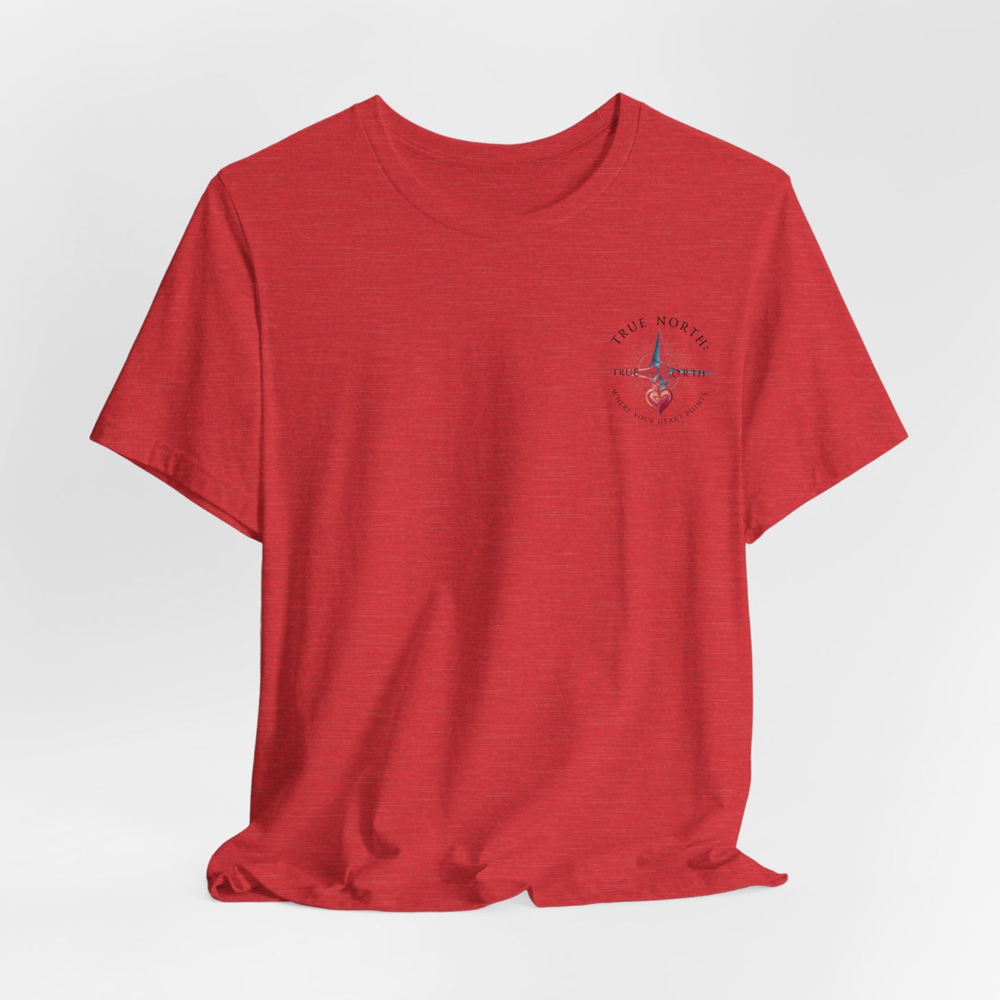"True North: Where Your Heart Points - Elegant Compass Tee
