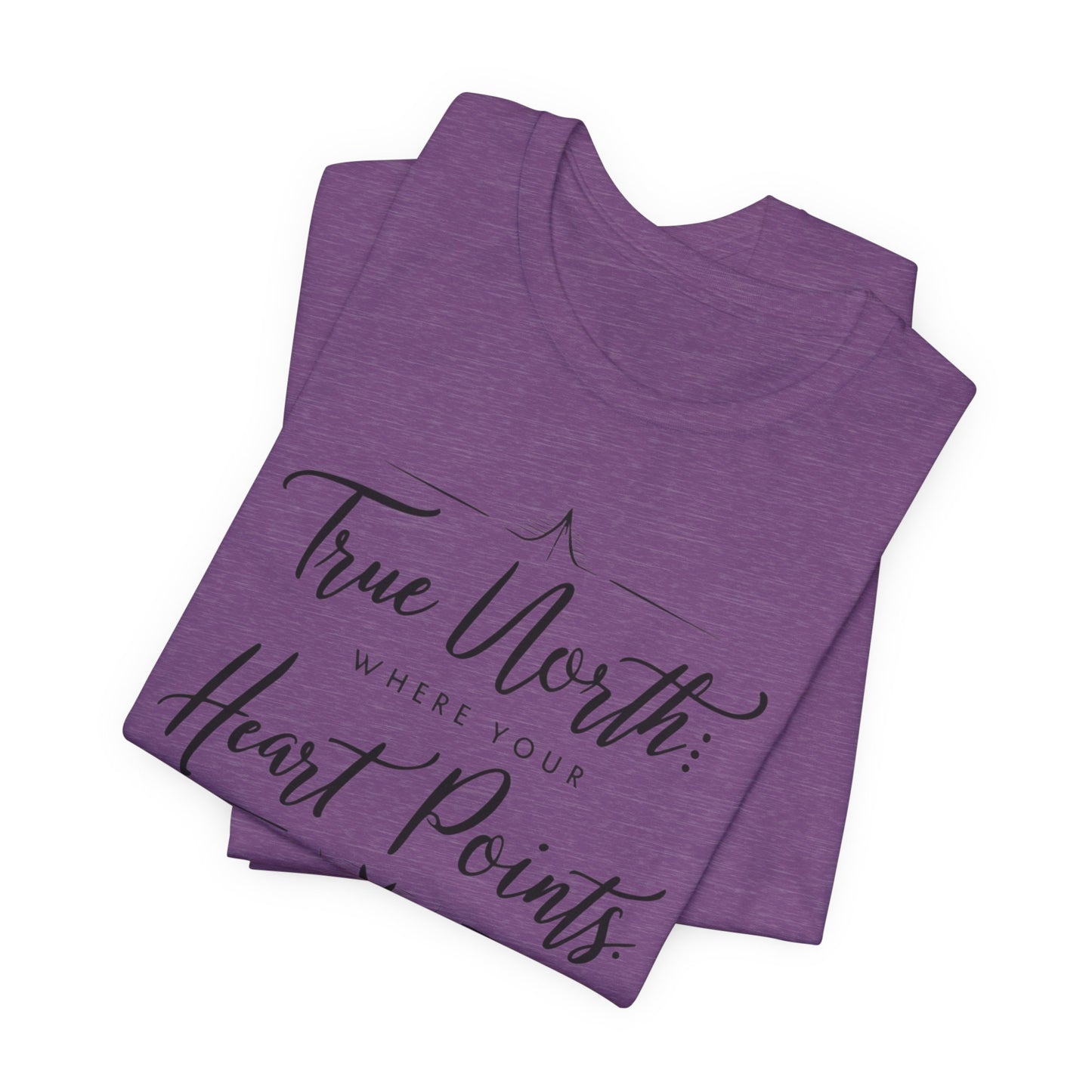 "True North: Where Your Heart Points - Elegant Compass Tee