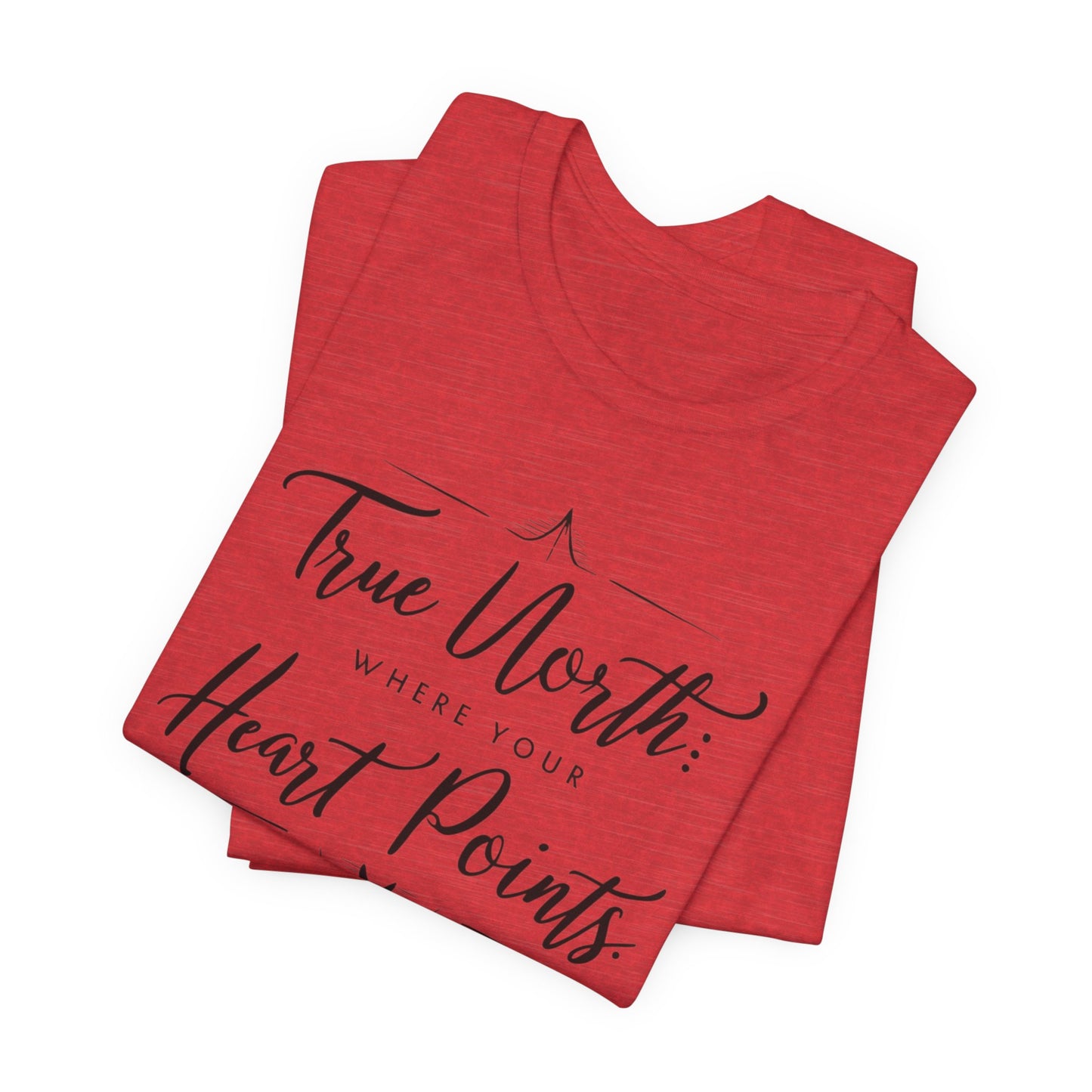 "True North: Where Your Heart Points - Elegant Compass Tee