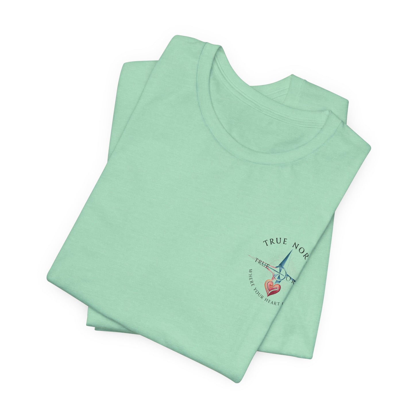 "True North: Where Your Heart Points - Elegant Compass Tee