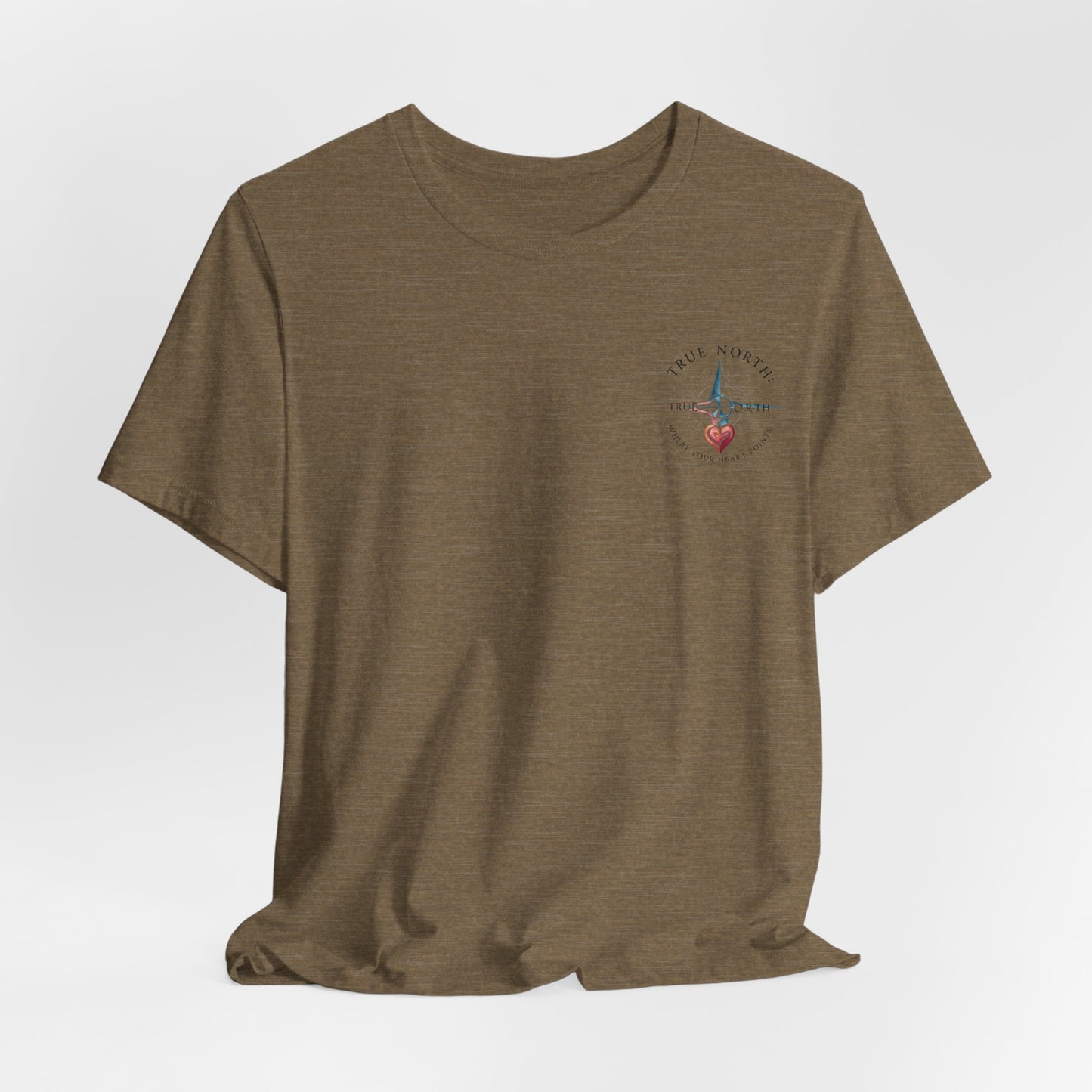 "True North: Where Your Heart Points - Elegant Compass Tee