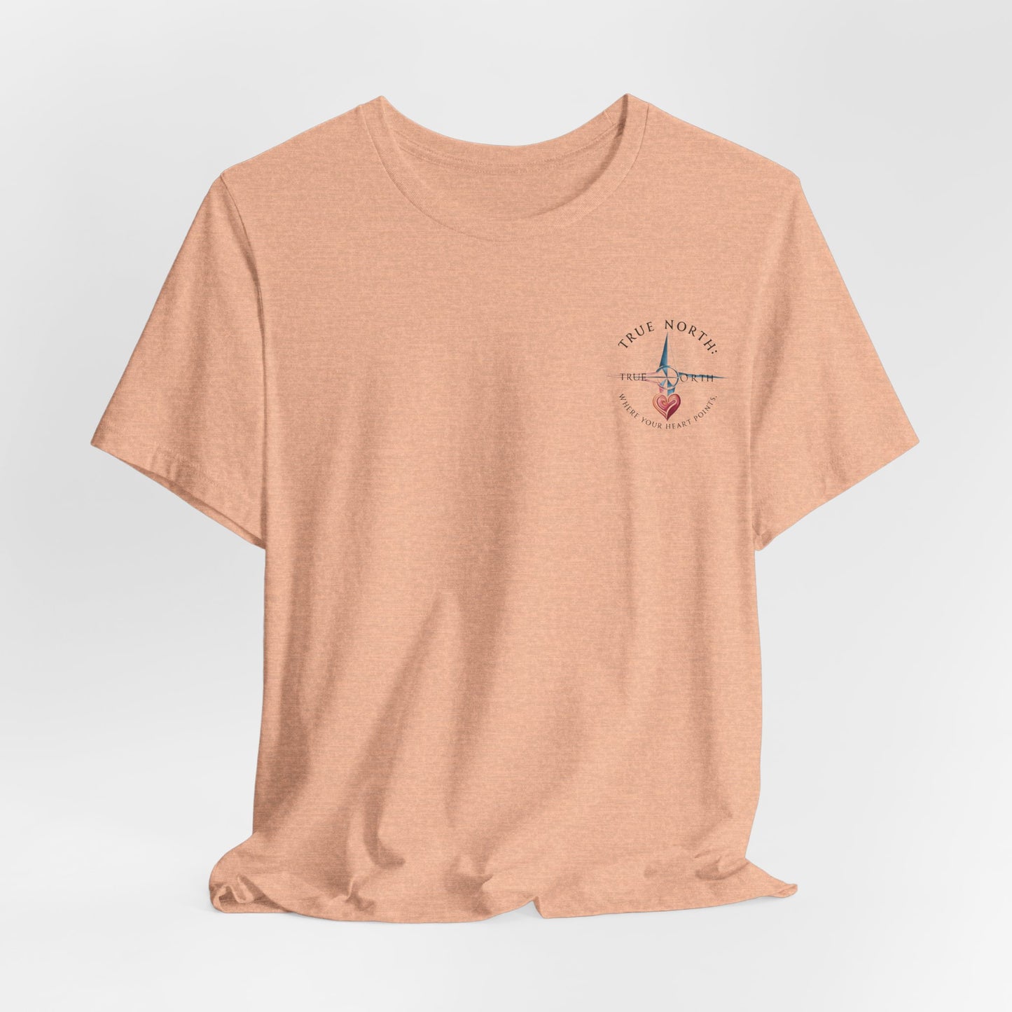 "True North: Where Your Heart Points - Elegant Compass Tee