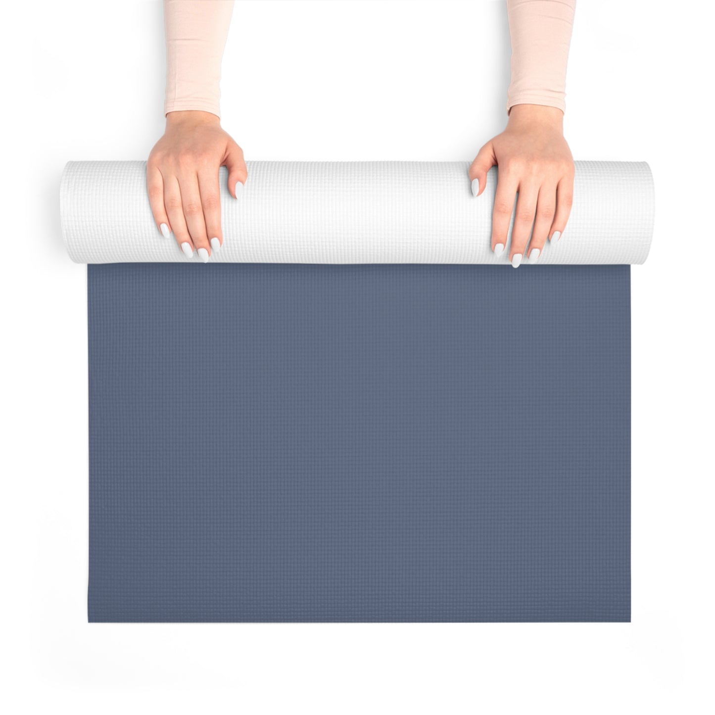 Yoga Mat - Serene Beach Warrior II Pose