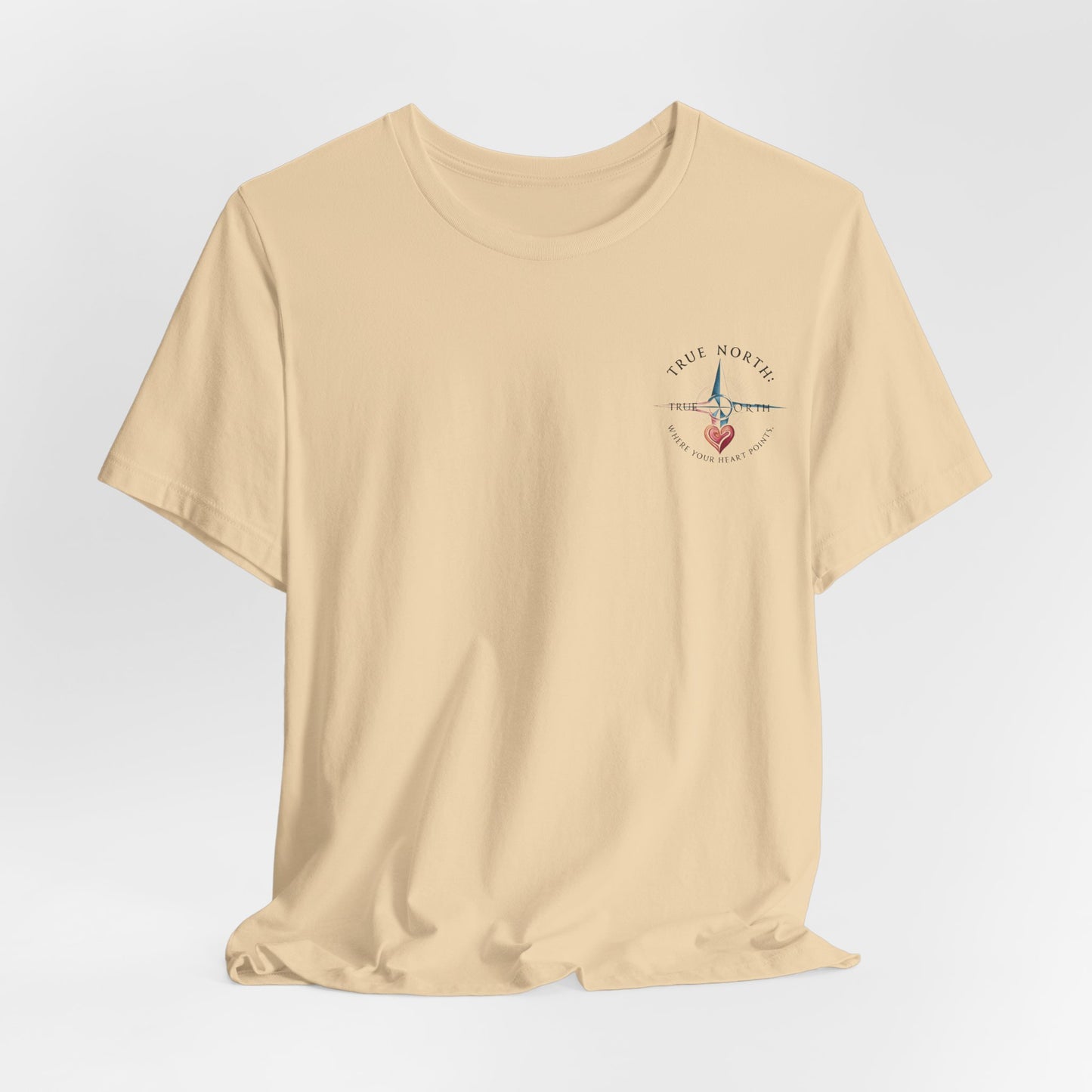 "True North: Where Your Heart Points - Elegant Compass Tee