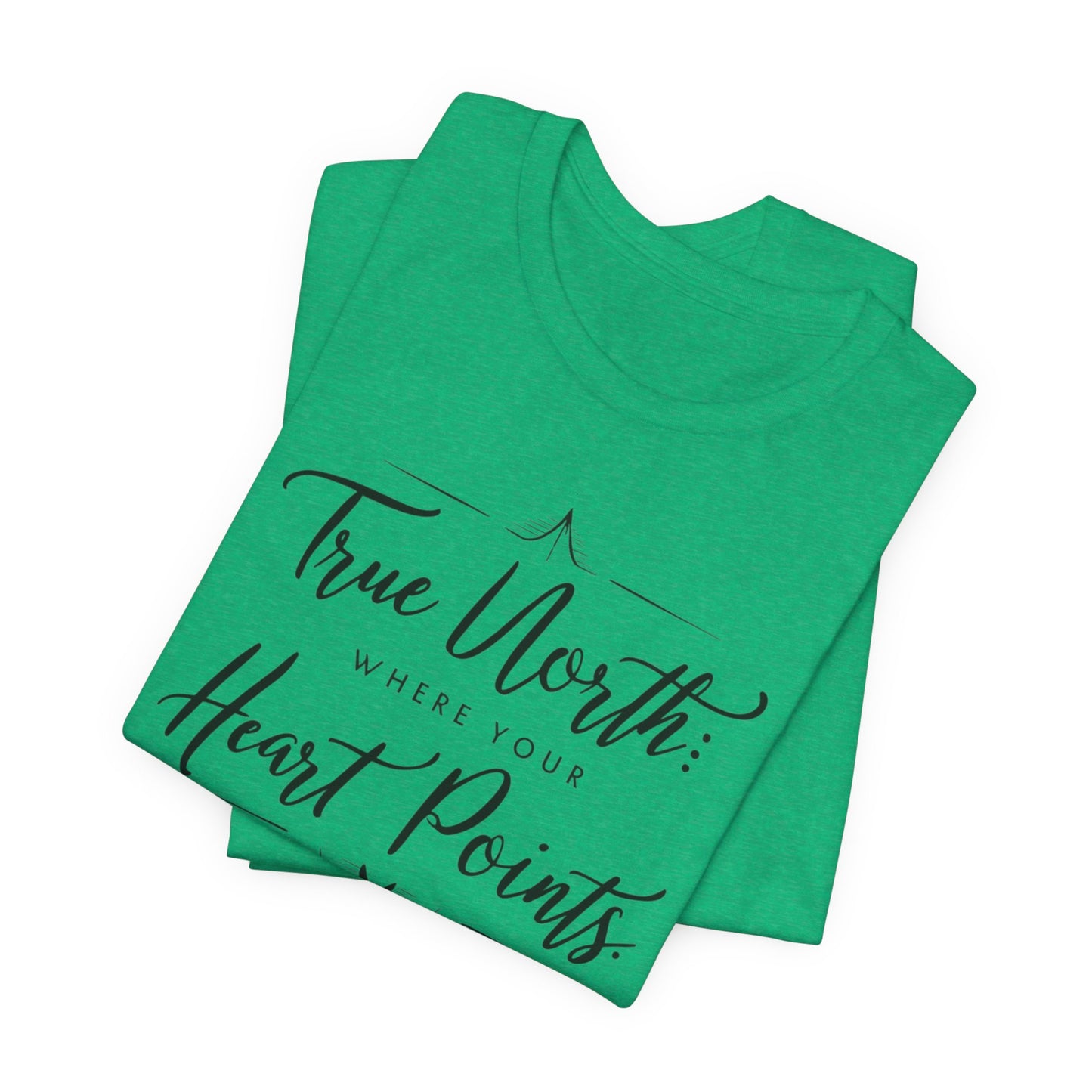 "True North: Where Your Heart Points - Elegant Compass Tee