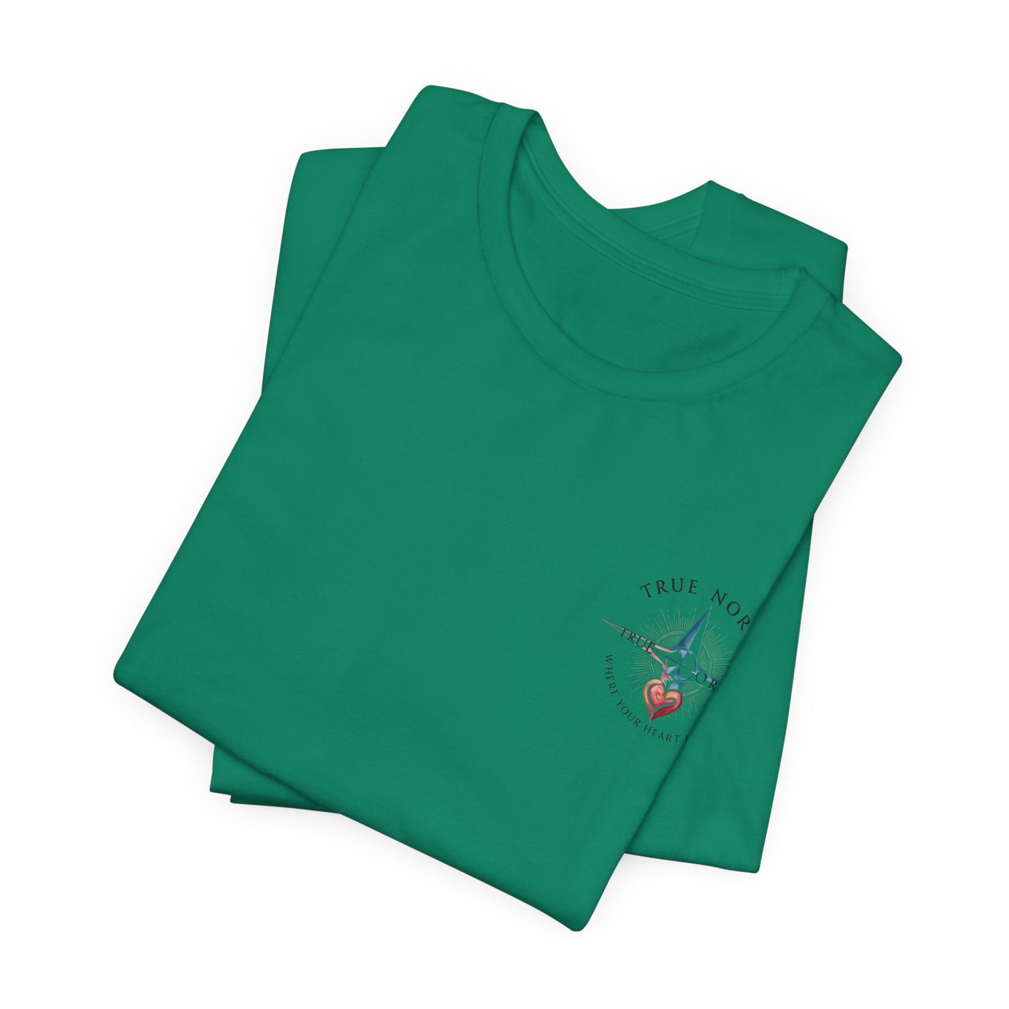 "True North: Where Your Heart Points - Elegant Compass Tee