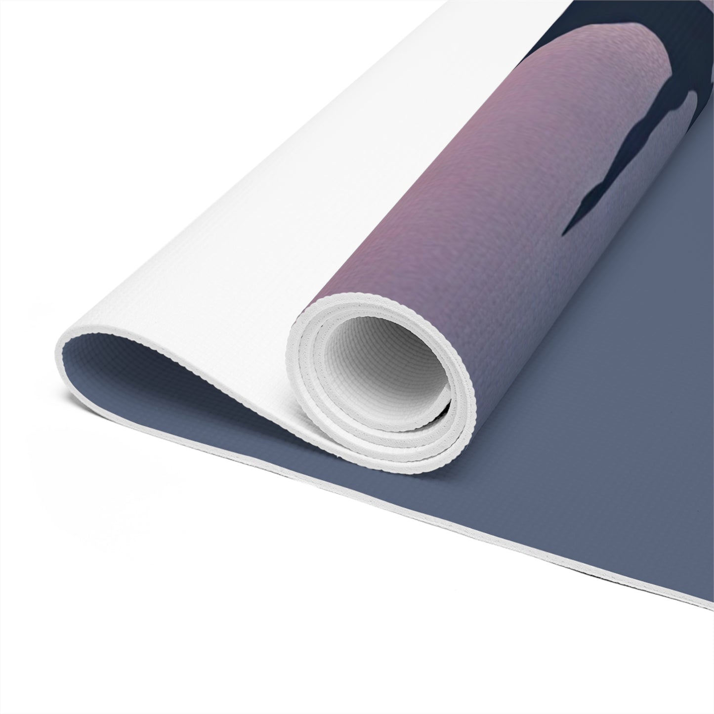 Yoga Mat - Serene Beach Warrior II Pose