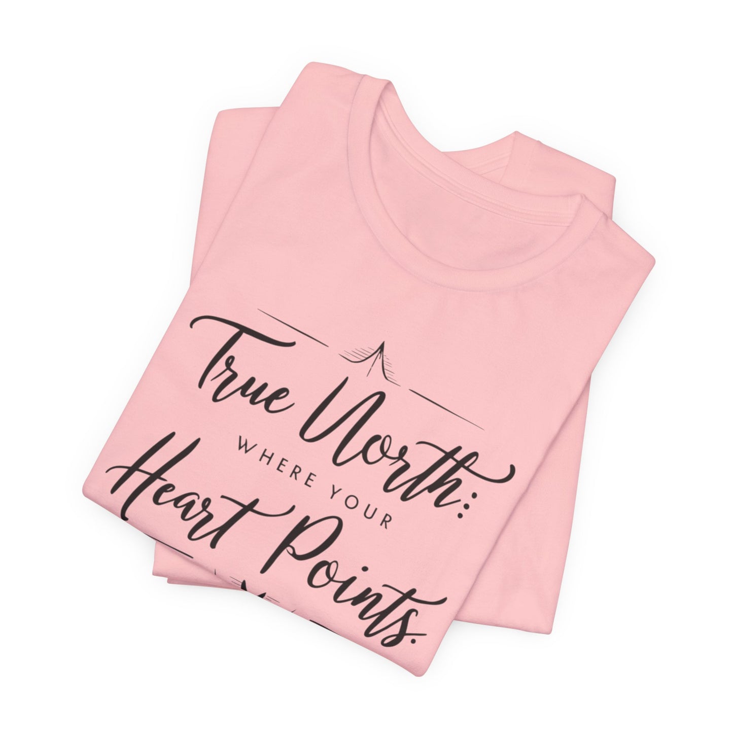 "True North: Where Your Heart Points - Elegant Compass Tee