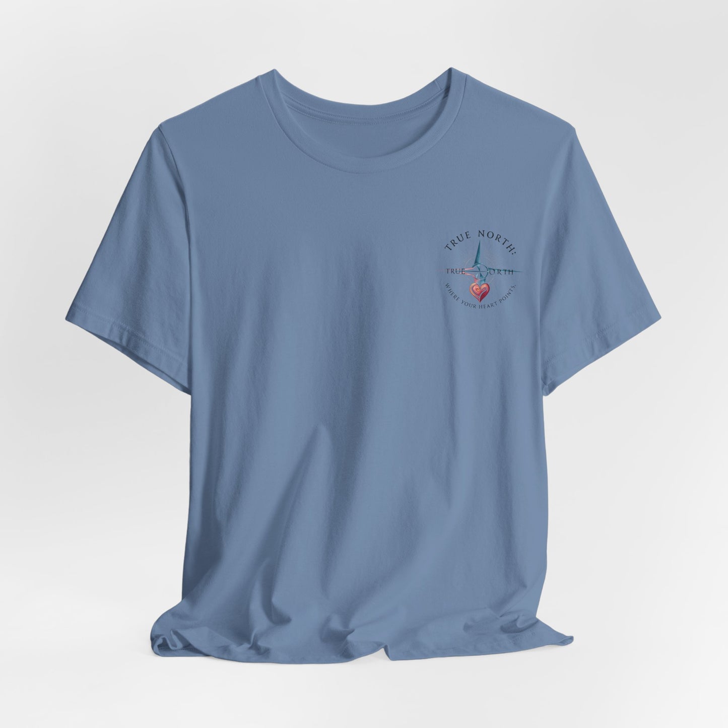 "True North: Where Your Heart Points - Elegant Compass Tee