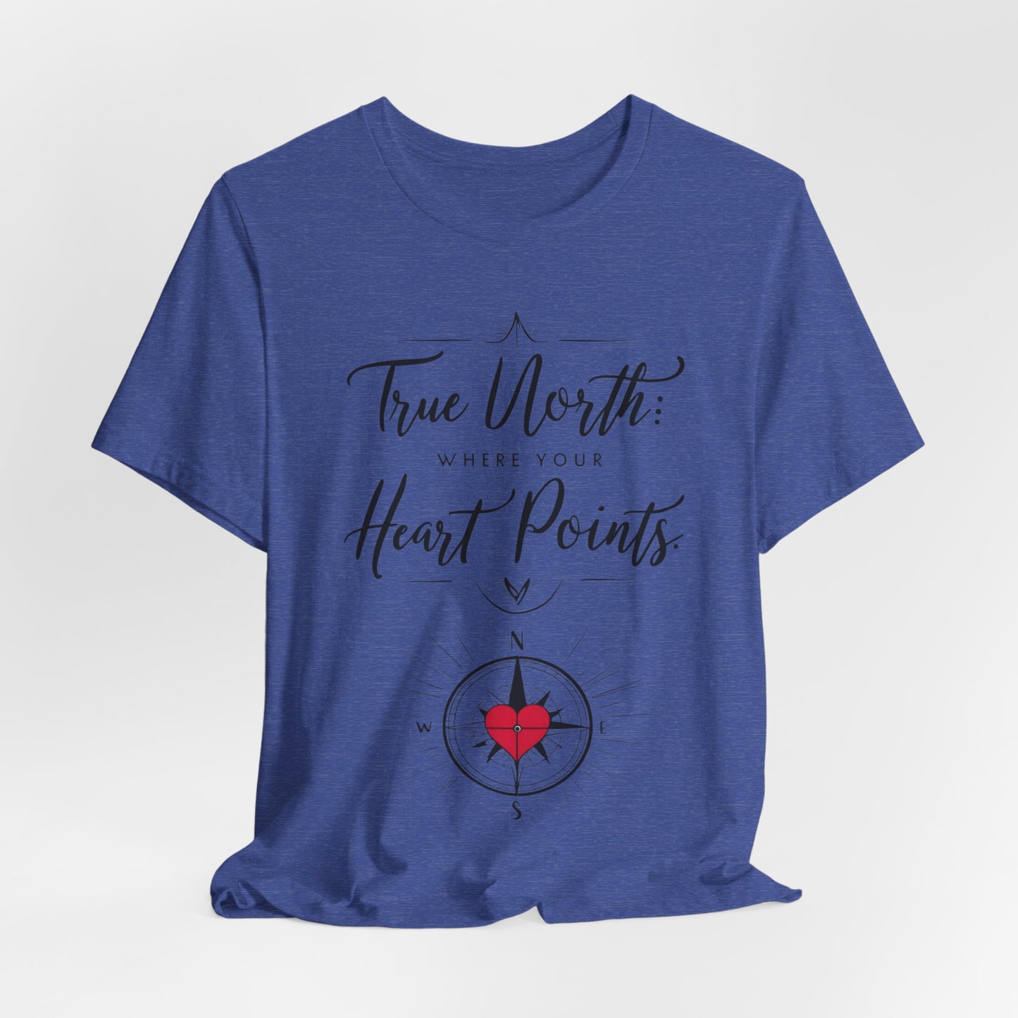 "True North: Where Your Heart Points - Elegant Compass Tee