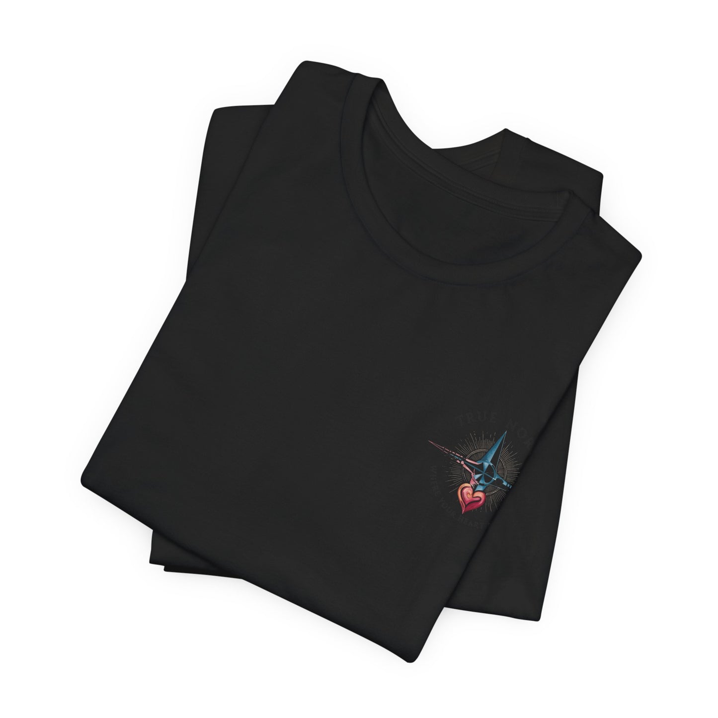 "True North: Where Your Heart Points - Elegant Compass Tee