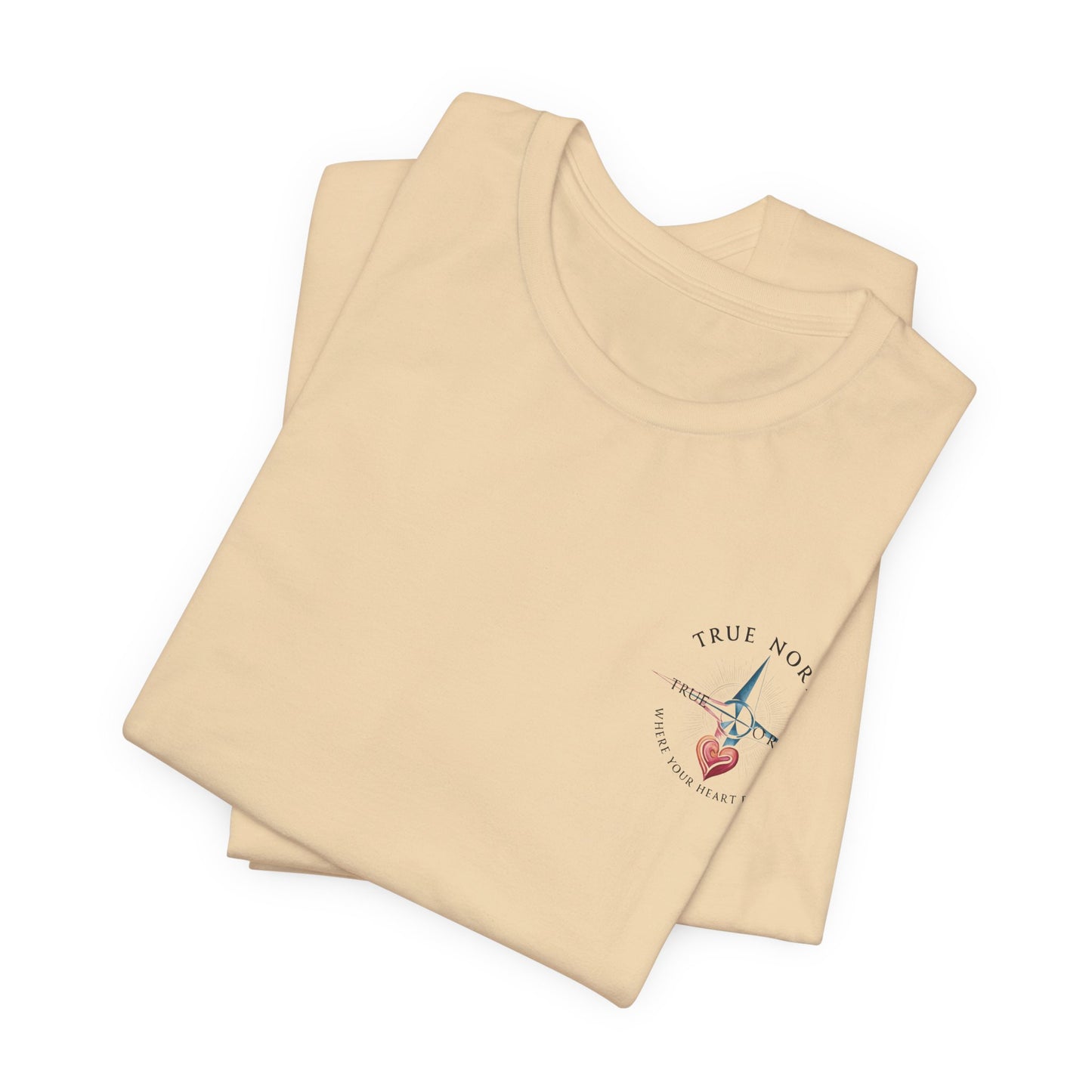 "True North: Where Your Heart Points - Elegant Compass Tee