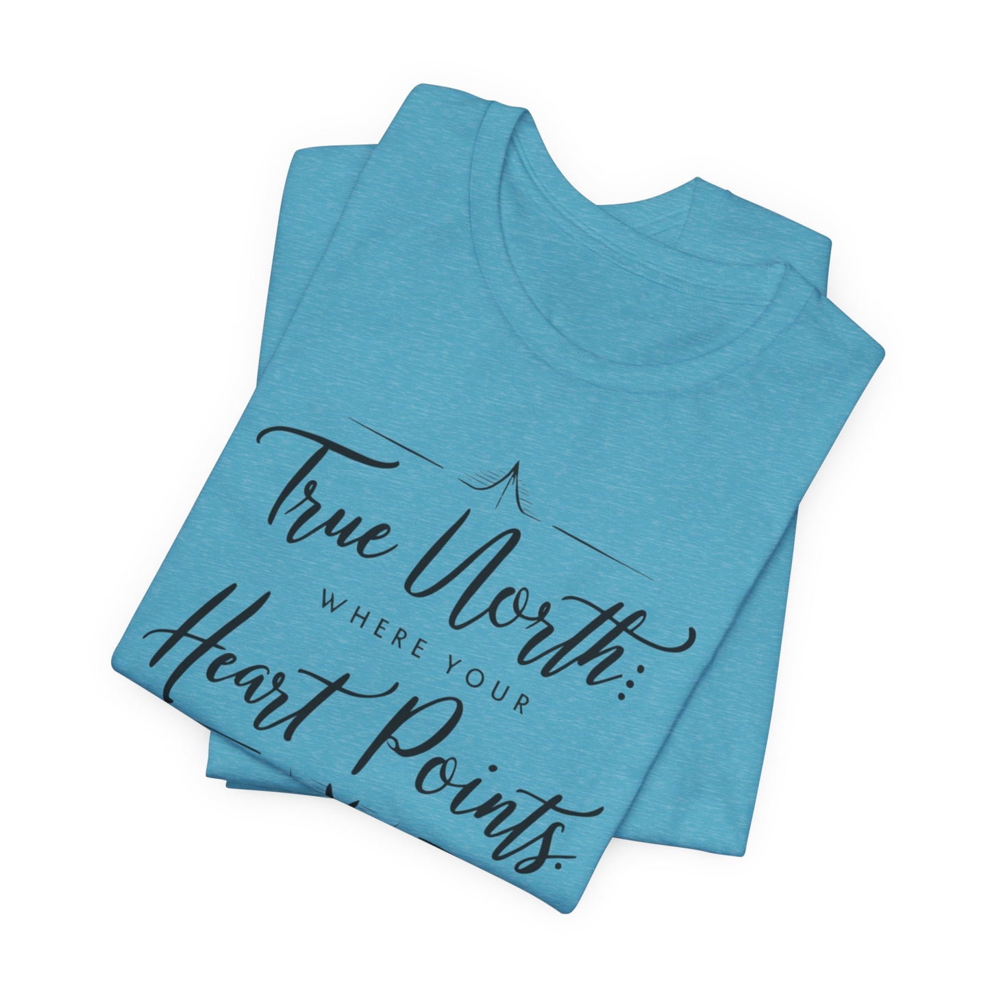 "True North: Where Your Heart Points - Elegant Compass Tee
