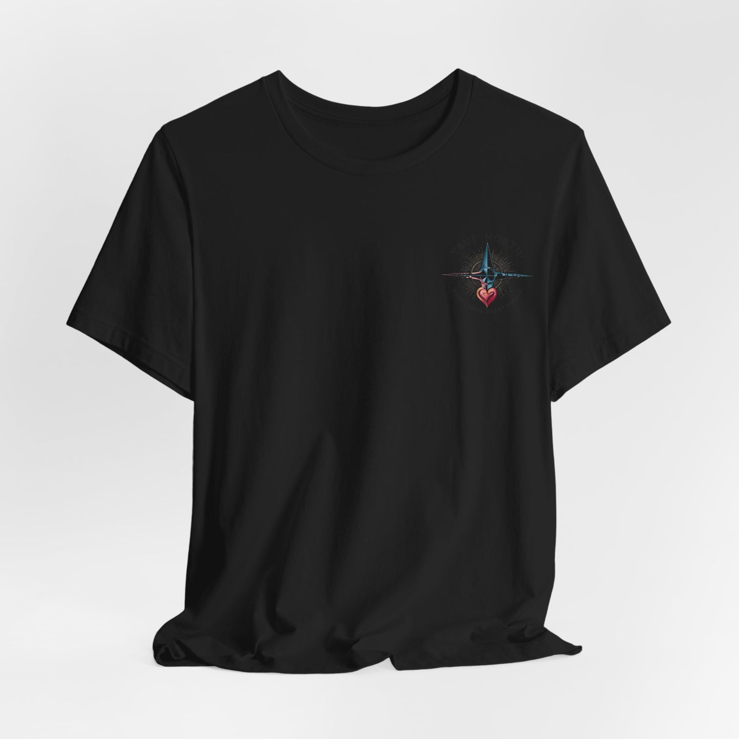 "True North: Where Your Heart Points - Elegant Compass Tee
