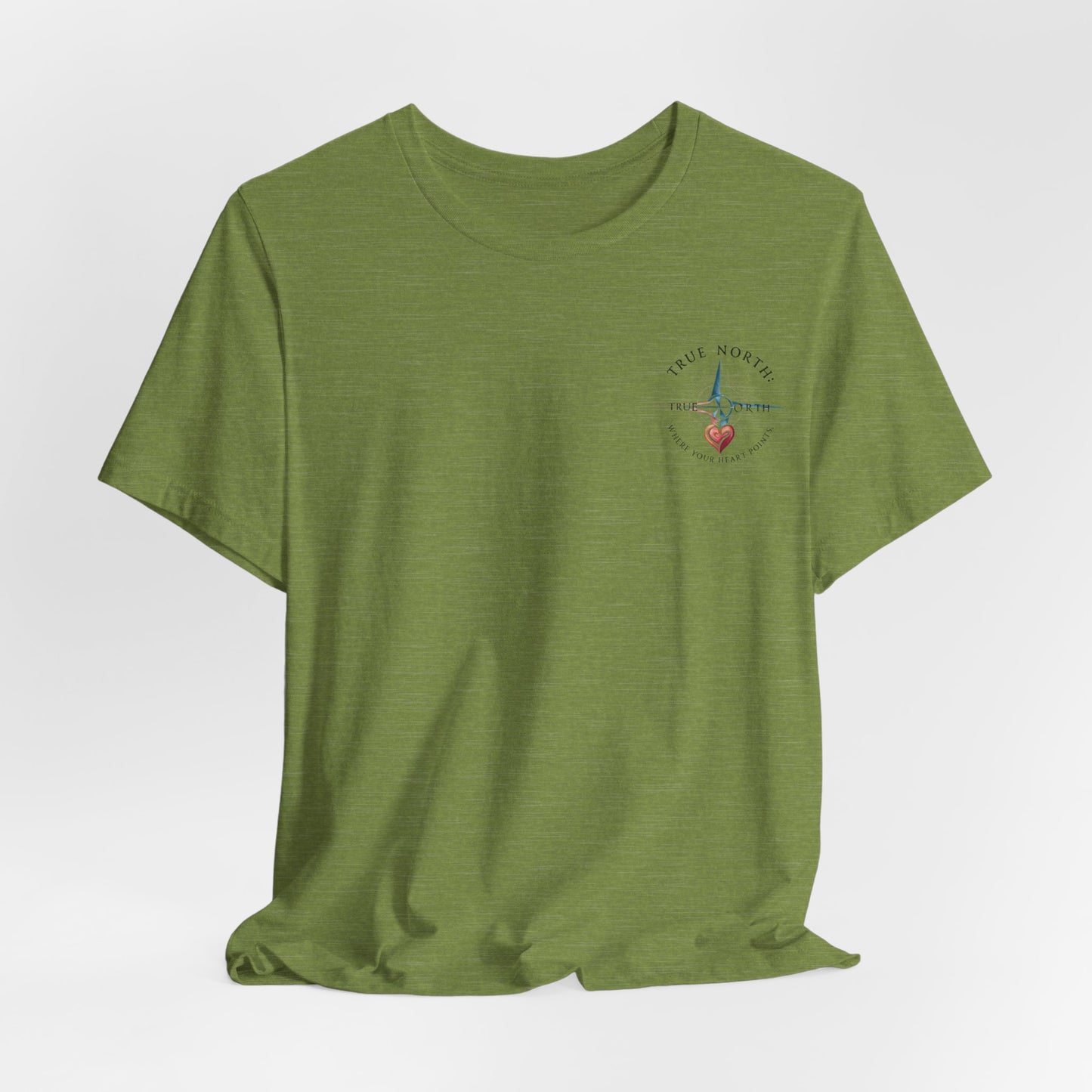 "True North: Where Your Heart Points - Elegant Compass Tee