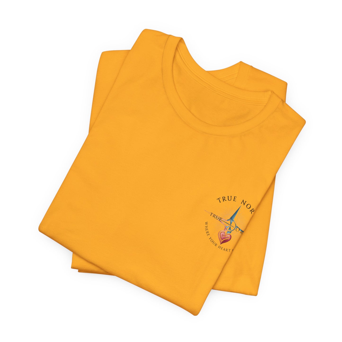 "True North: Where Your Heart Points - Elegant Compass Tee