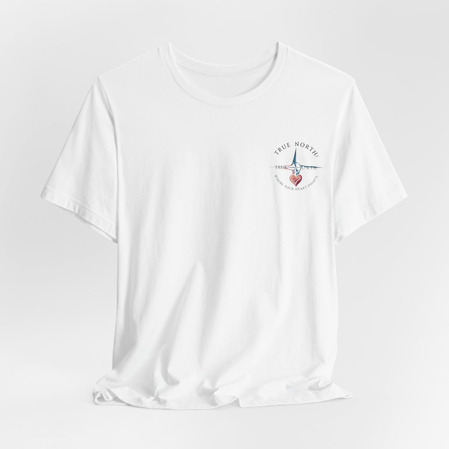 "True North: Where Your Heart Points - Elegant Compass Tee