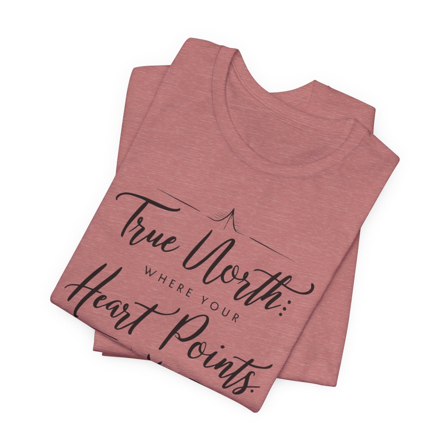 "True North: Where Your Heart Points - Elegant Compass Tee