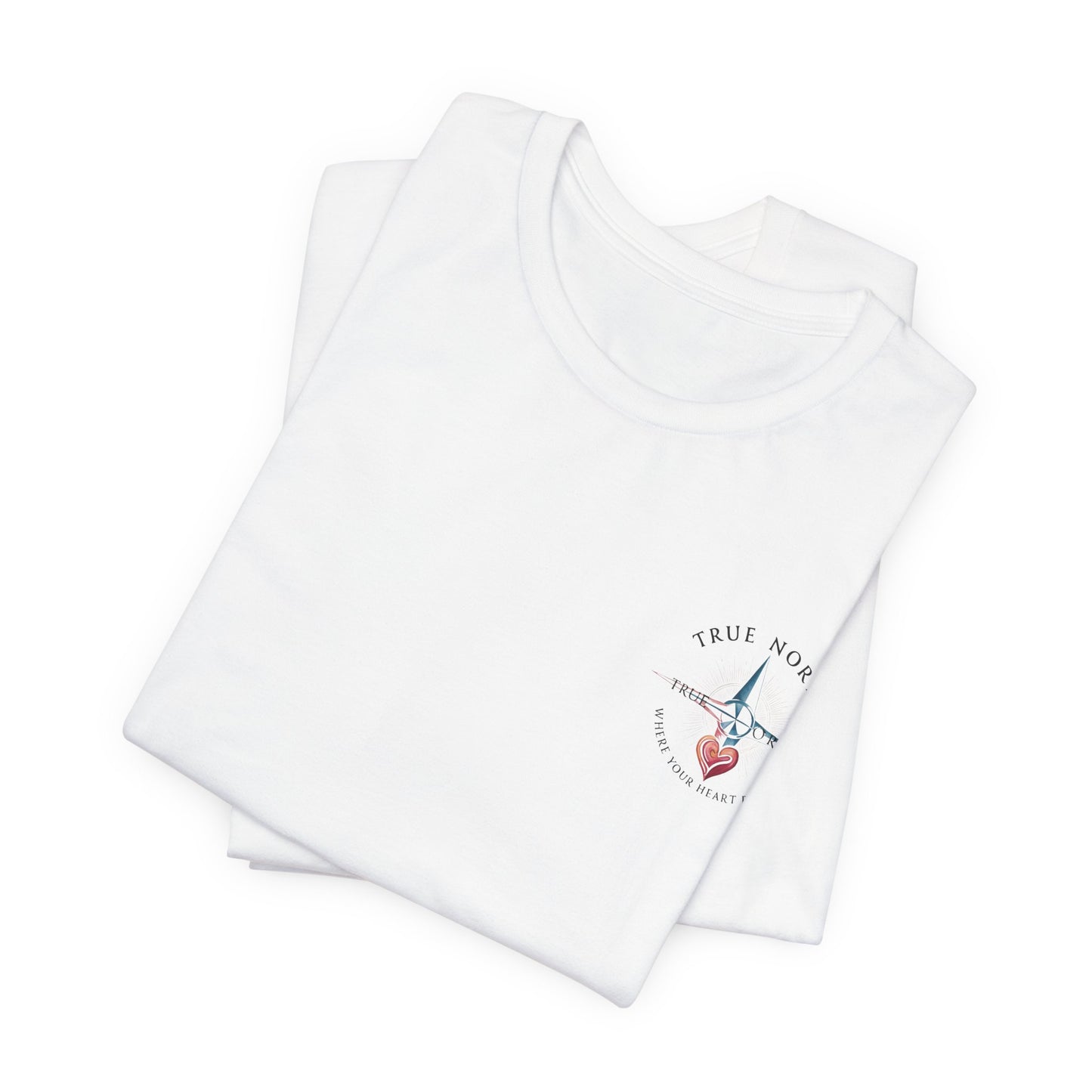 "True North: Where Your Heart Points - Elegant Compass Tee