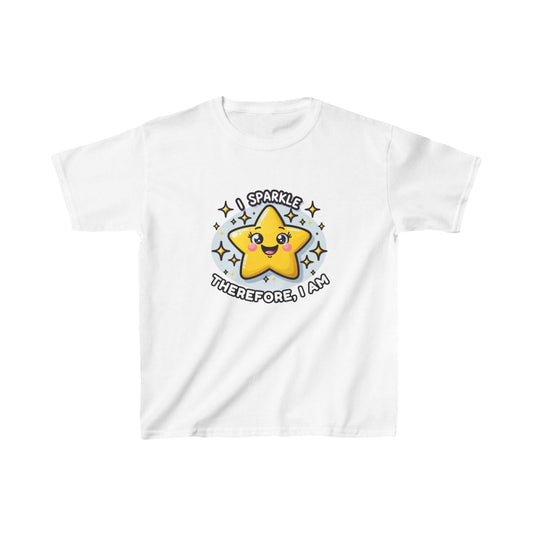 Kids Tee - I Sparkle, Star Design