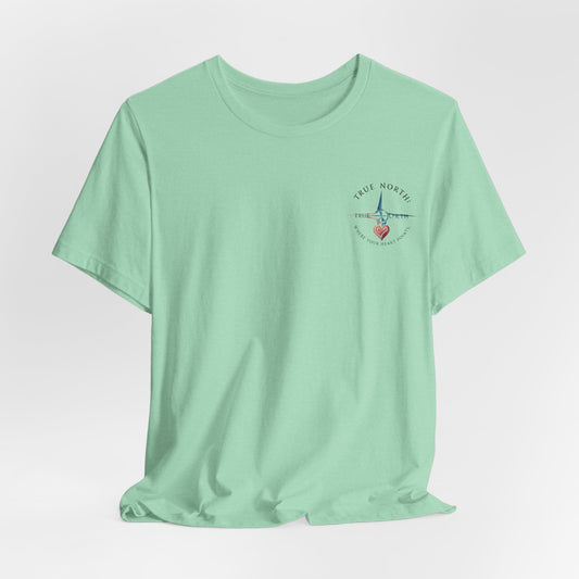 "True North: Where Your Heart Points - Elegant Compass Tee
